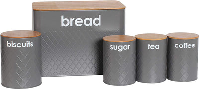 5pc Kitchen Storage Set Bread Bin