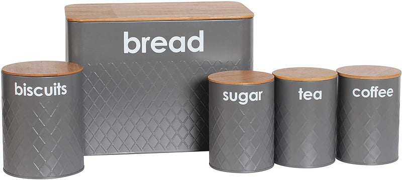 5pc Kitchen Storage Set Bread Bin