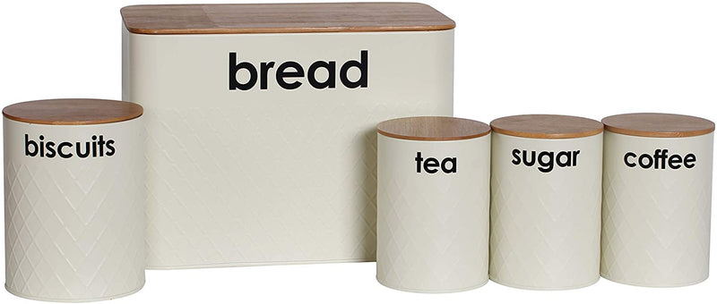 5pc Kitchen Storage Set Bread Bin