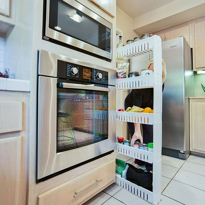 5 Tier Kitchen Trolley Rack Storage Organiser