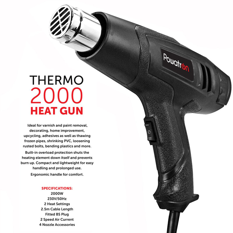 Heat Gun Hot Air Gun 4 Nozzles Electric 2000W