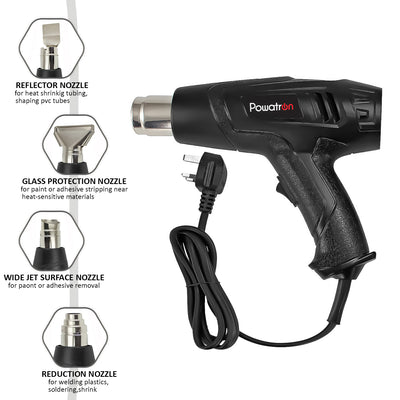 Heat Gun Hot Air Gun 4 Nozzles Electric 2000W