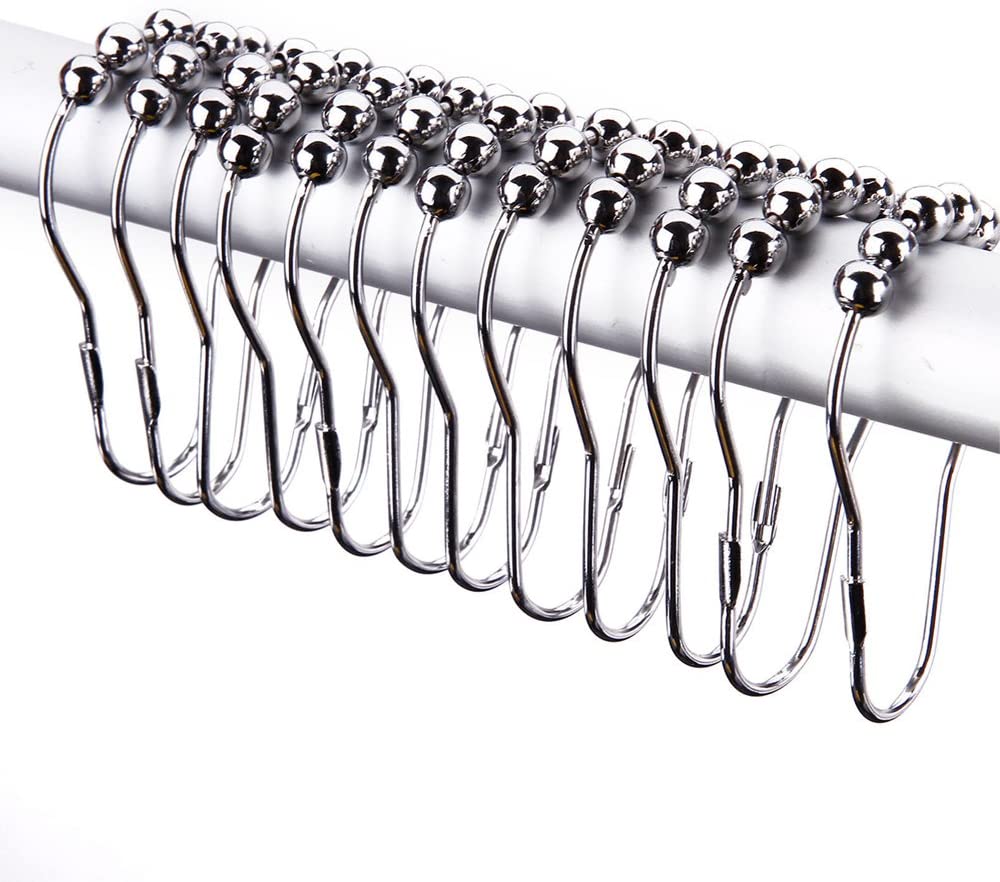 Curtain Rail Rod Chrome Curved