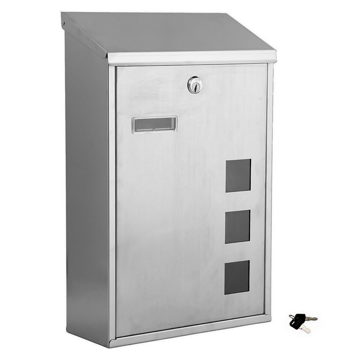 Wall Mounted Steel Lockable Letter Post Box