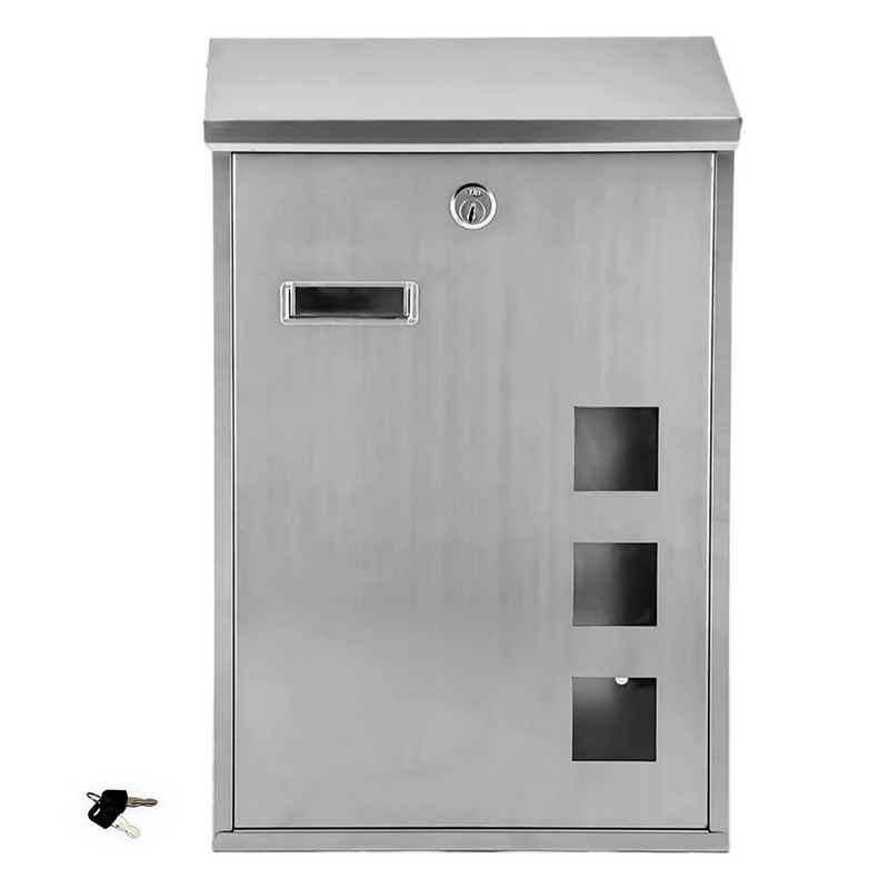 Wall Mounted Steel Lockable Letter Post Box