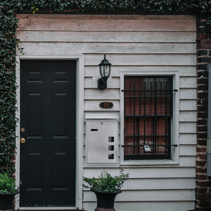 Wall Mounted Steel Lockable Letter Post Box