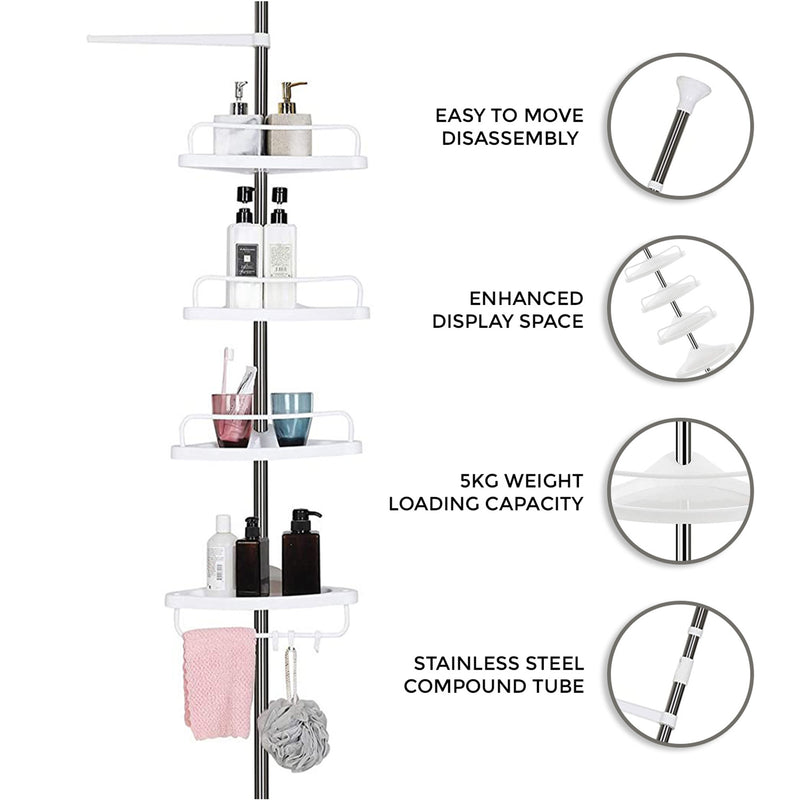 4-Tier Bathroom Storage Rack