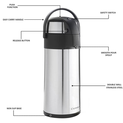 3L Stainless Steel Airpot Flask