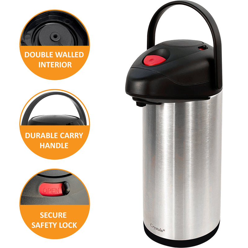 5 Liter Vacuum Flask Stainless Steel