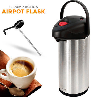 5 Liter Vacuum Flask Stainless Steel