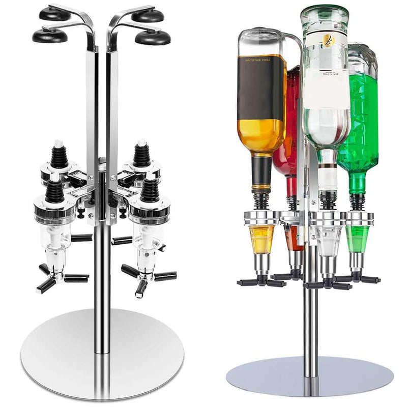 4 Bottle Rotary Stand Drink Optic Dispenser