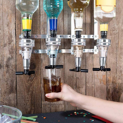 4 Bottles Wall Mounted Bar Butler Optics