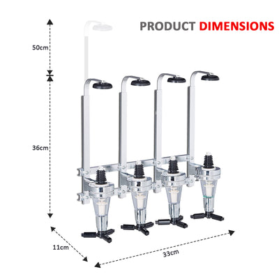 4 Bottles Wall Mounted Bar Butler Optics