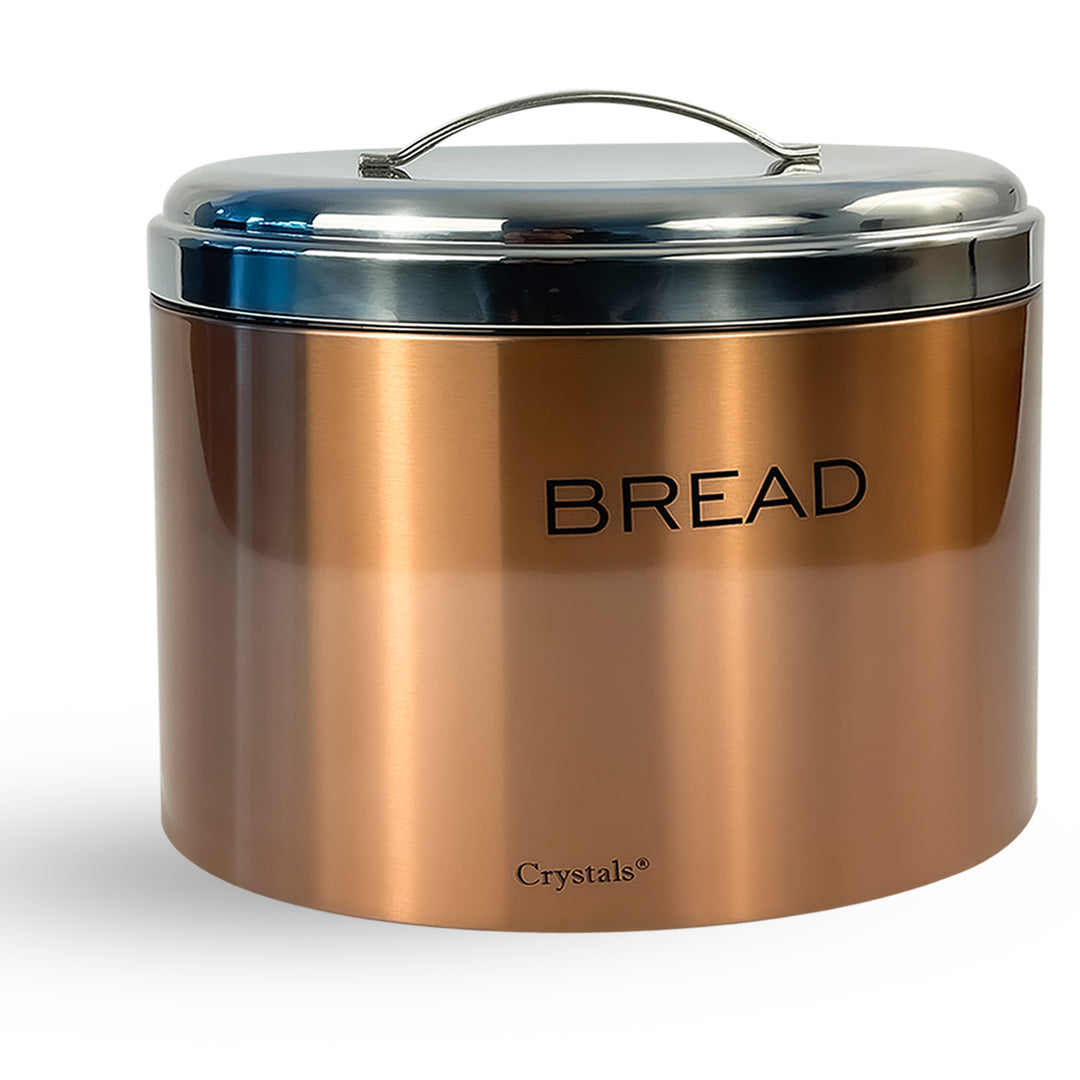 Elliptical Stainless Steel Bread Bin