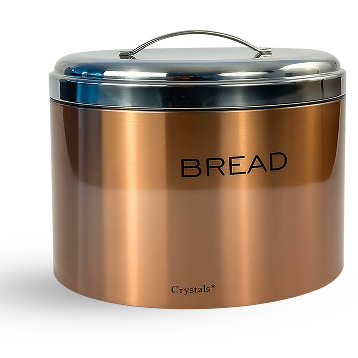 Elliptical Stainless Steel Bread Bin