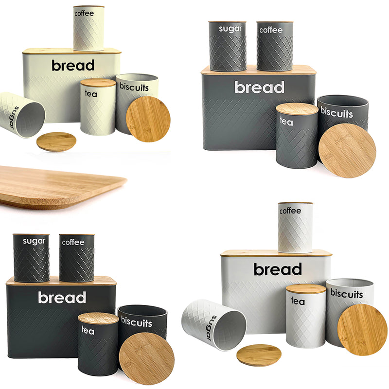 5pc Kitchen Storage Set Bread Bin