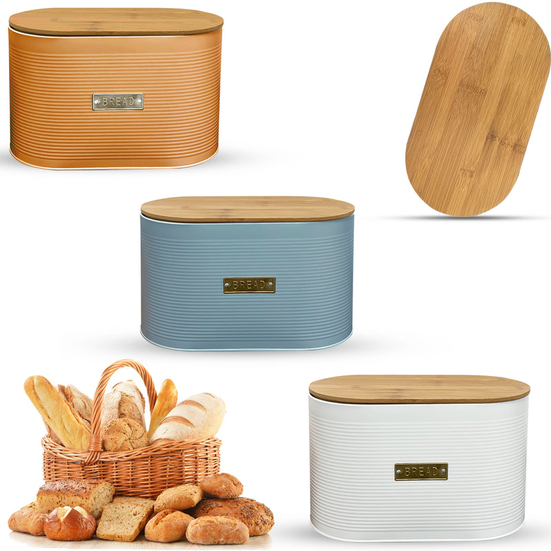 Oval Bread Bin with Bamboo Lid