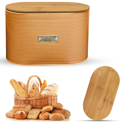 Oval Bread Bin with Bamboo Lid
