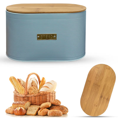Oval Bread Bin with Bamboo Lid