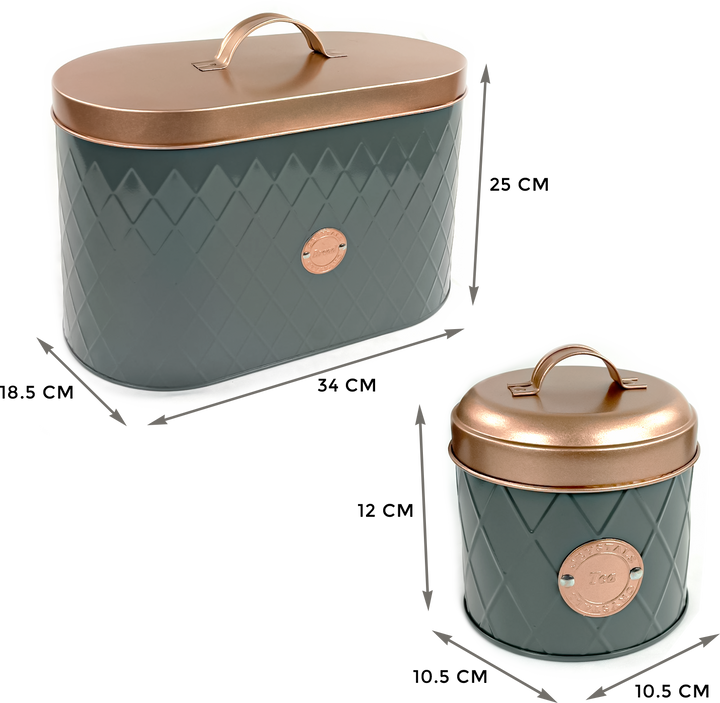 Classic Kitchen Sealed Handle Lid Bread Bin