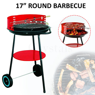 Barbecue Grill Trolley with Wheel