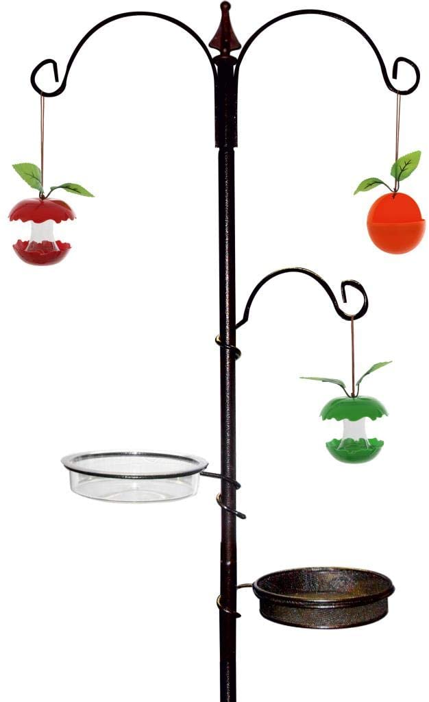 Bird Feeding Station with Water Bath