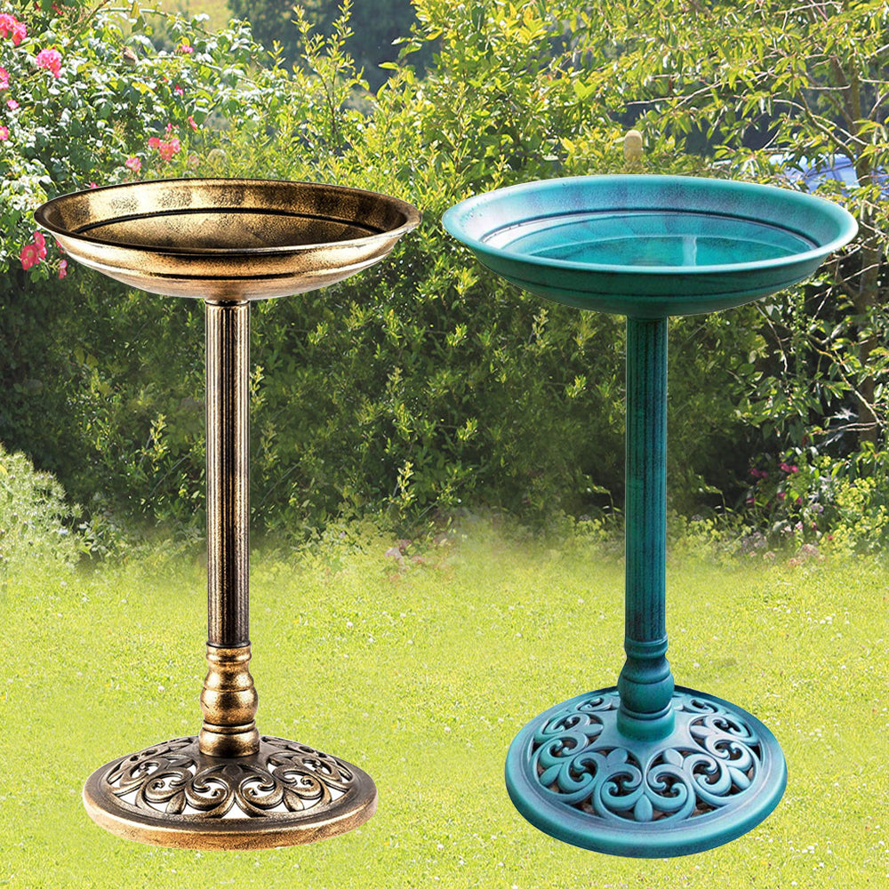Outdoor Garden Bird Bath - Birds Water Bowl