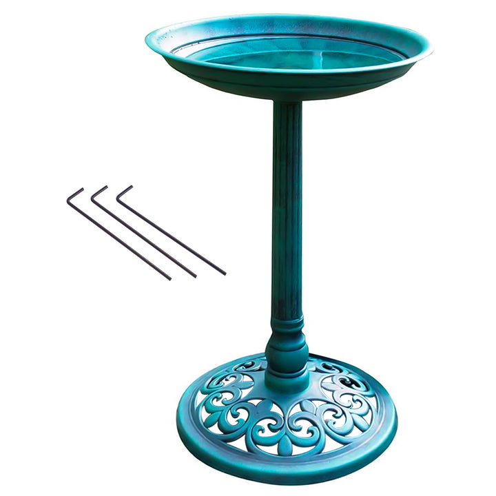 Outdoor Garden Bird Bath - Birds Water Bowl