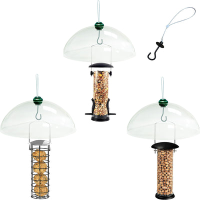 Hanging Seed Feeder for Birds with/without Dome