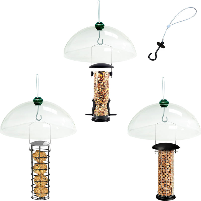 Hanging Seed Feeder for Birds with/without Dome