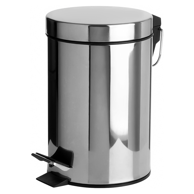 Pedal Toilet/Bathroom Kitchen Bin - Silver