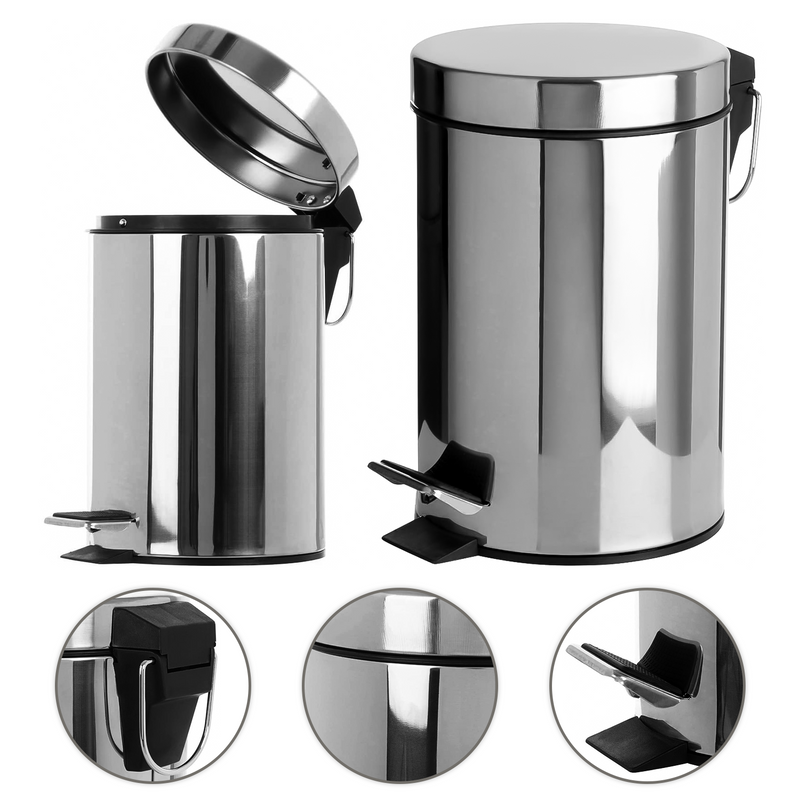 5 Litre Stainless Steel Pedal Bin