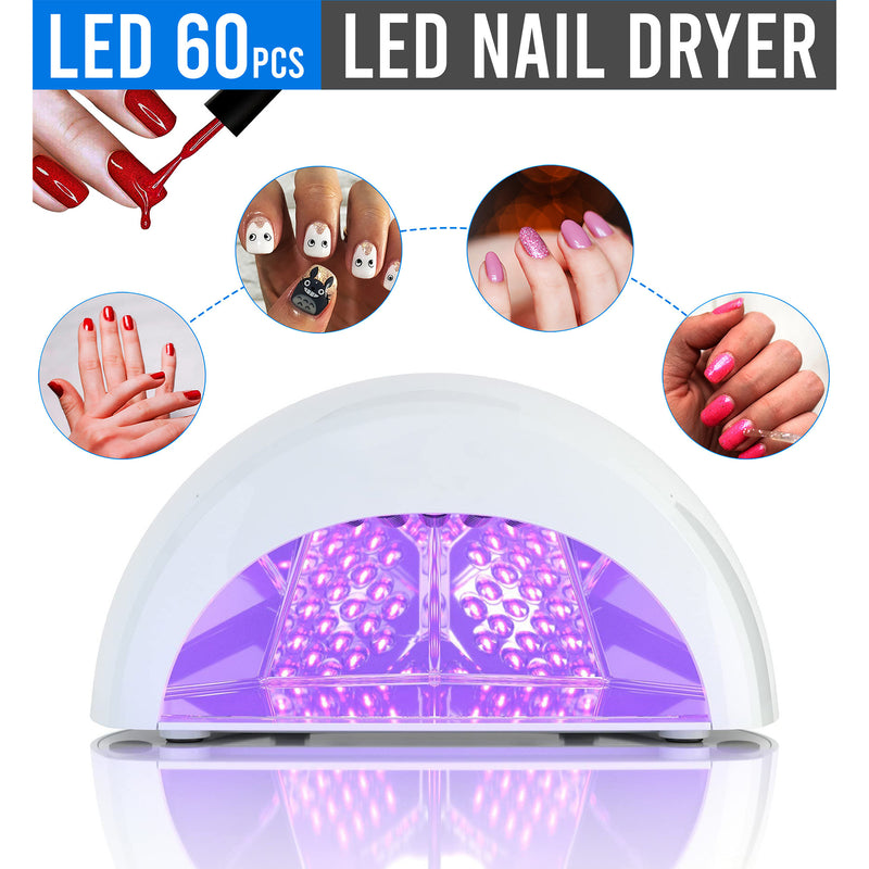 Convex LED Nail Dryer White