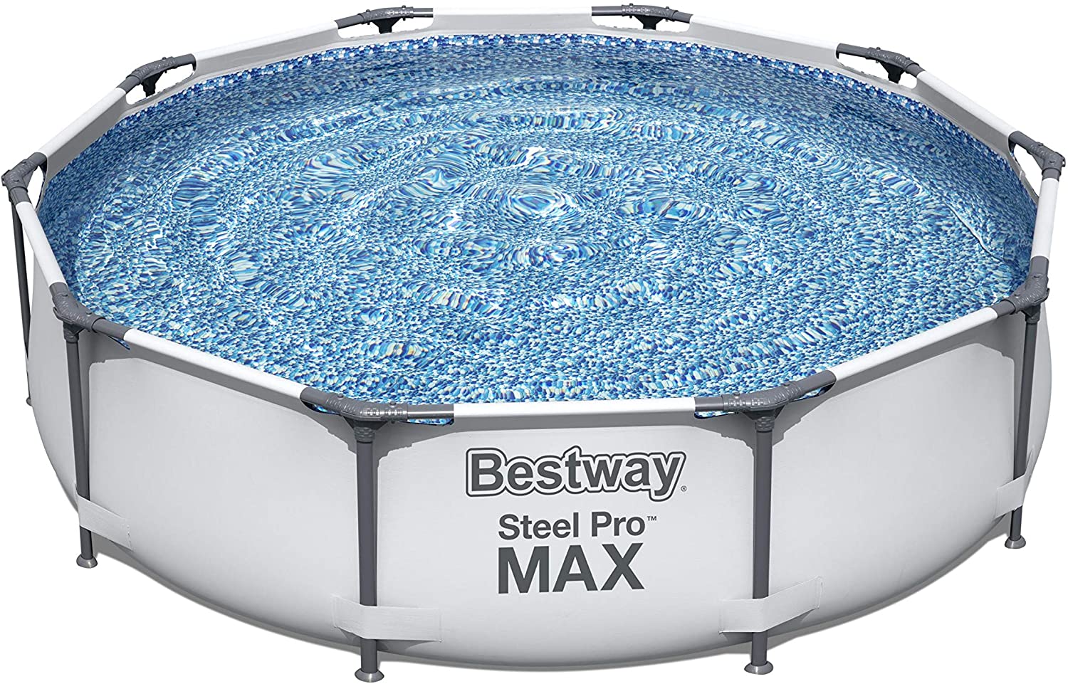 Bestway Steel Pro Frame Swimming Pool with Pump - 10 feet x 30 inch ...
