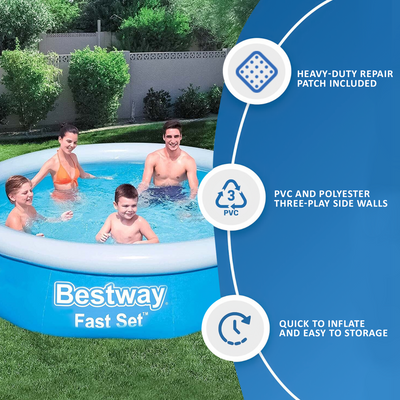 Bestway Fast Set Swimming Pool- 6Ft