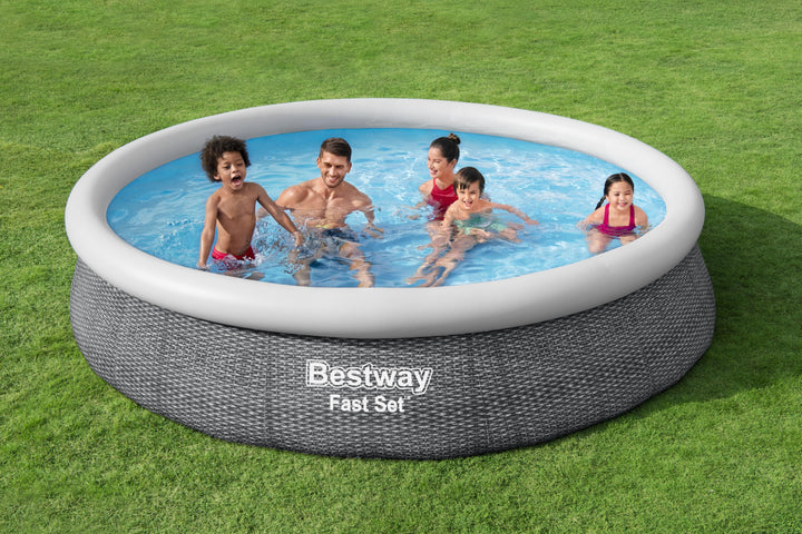 Bestway Rattan Effect Swimming Pool - 12ft