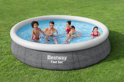 Bestway Rattan Effect Swimming Pool - 12ft