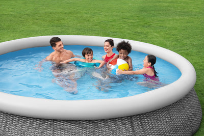 Bestway Rattan Effect Swimming Pool - 12ft