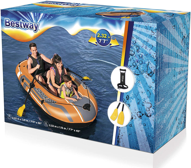 Bestway Kondor Inflatable Boat with Hand Pump