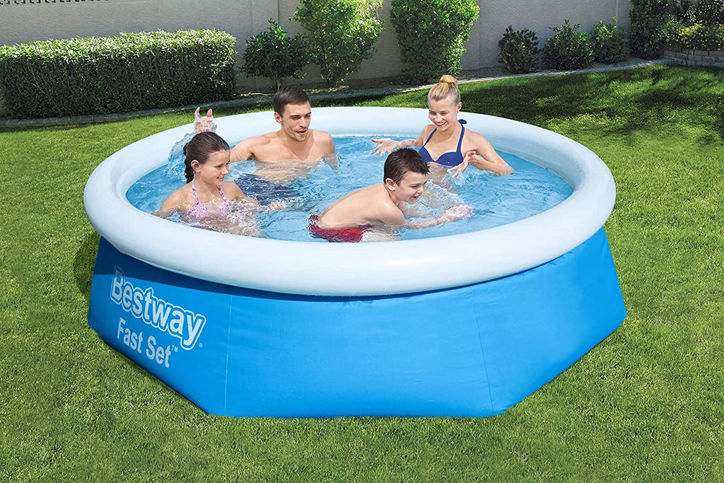 Bestway Round Kids Inflatable Paddling Pool, Fast Set, 8 ft – Dennyshop UK