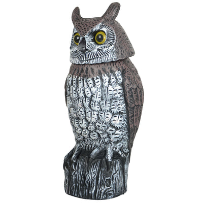 Owl with Moving Head Garden Ornament