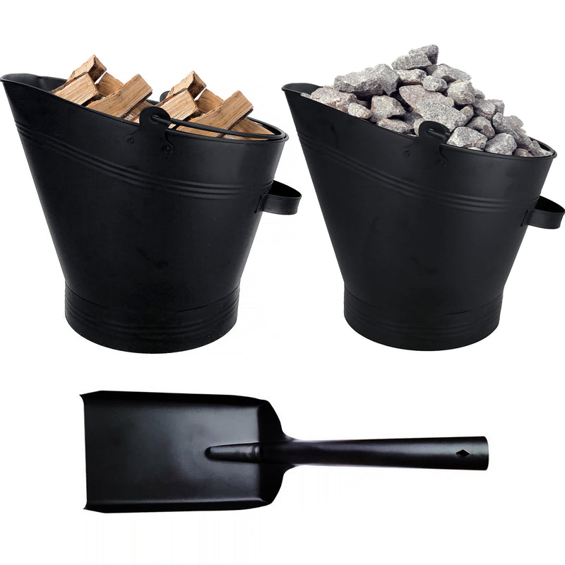 Black Fire Coal Bucket & Shovel