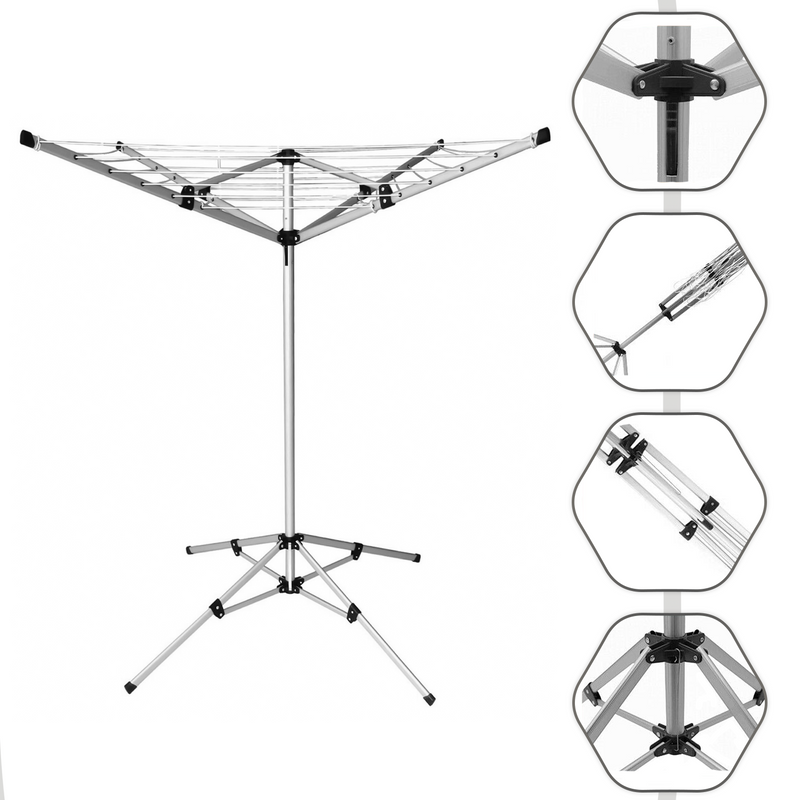 4 arm 18m Rotary Clothes Airer