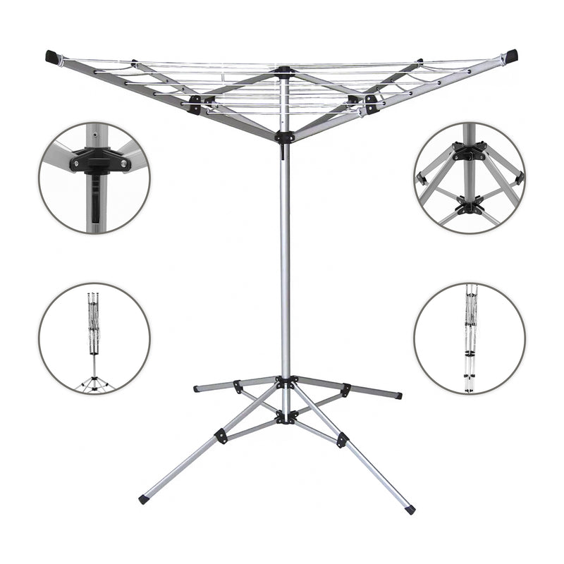 4 arm 18m Rotary Clothes Airer