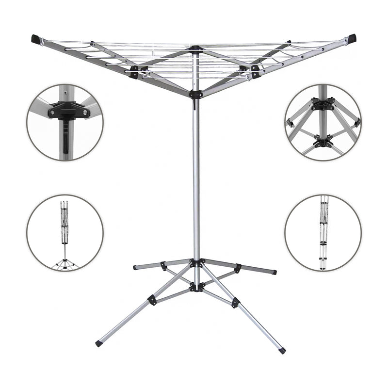 arm 18m Portable Rotary Clothes Airer Washing Line – Dennyshop UK