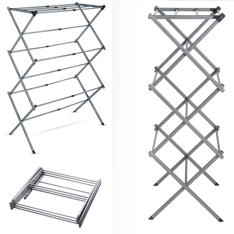 3-Tier Space Saving Extendable Telescopic Airer