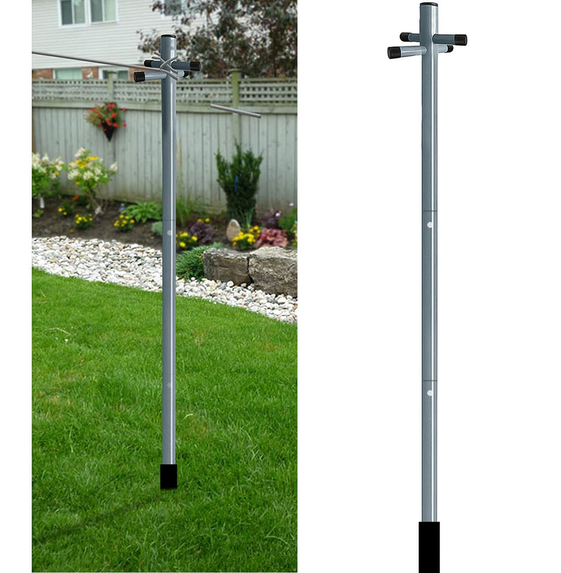 2.4m Washing Line Post Pole with Socket