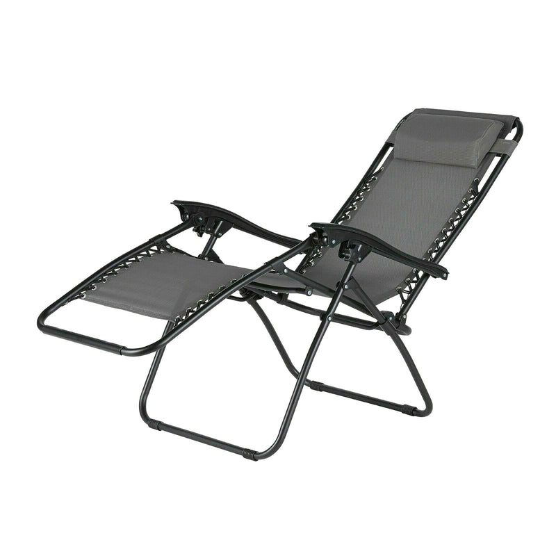 Grey Textoline Beach Chair Sun lounger