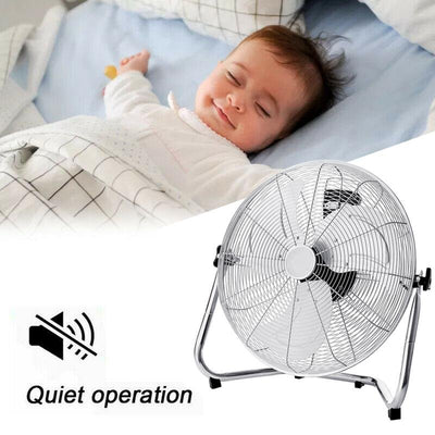 Metal Floor Fan Adjustable Air Circulator