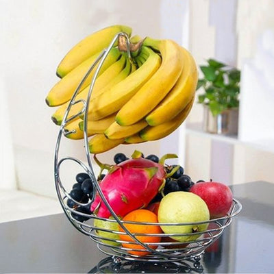 Stainless Steel Fruit Basket Silver